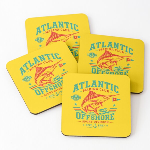Item preview, Atlantic Marina Club Offshore Sport Division Vintage Fishing Streetwear designed and sold by CamaleonDesigns.