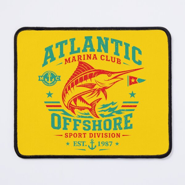 Item preview, Atlantic Marina Club Offshore Sport Division Vintage Fishing Streetwear designed and sold by CamaleonDesigns.