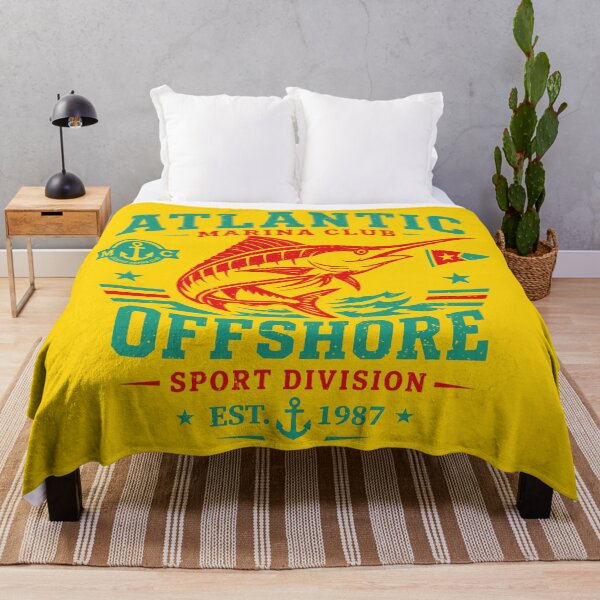 Item preview, Atlantic Marina Club Offshore Sport Division Vintage Fishing Streetwear designed and sold by CamaleonDesigns.