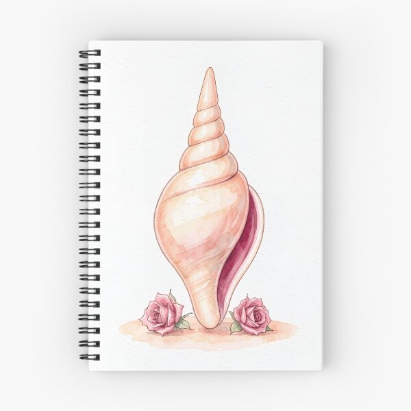 Item preview, Conch Shell Watercolor Art -  Luxury Tropical Coastal Print designed and sold by LuminaArtRO.