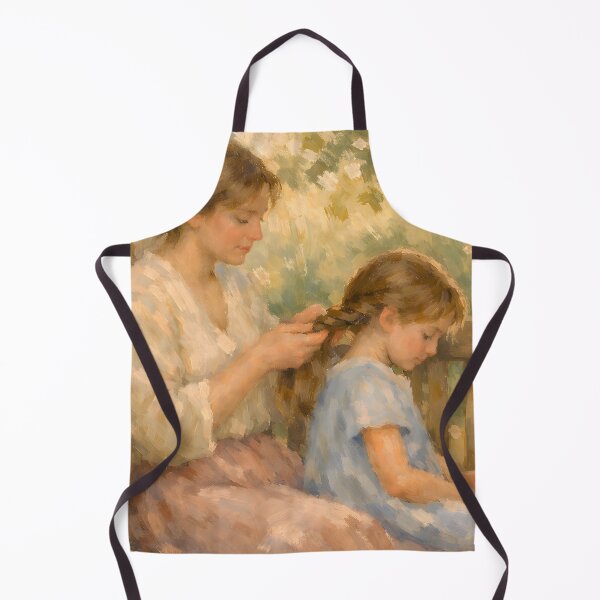 Item preview, Impressionist Mother Braiding Daughter Hair designed and sold by AwesomeBeyondLimits.