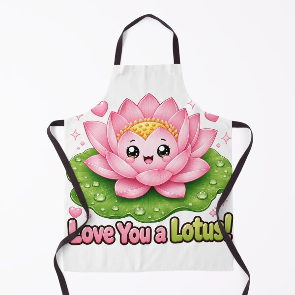 Item preview, Love You A Lotus | Kawaii Romantic Plant Pun designed and sold by Dulxoz.