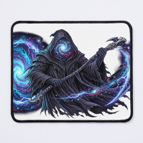 Item preview, Cosmic Grim Reaper Galaxy Portal Fantasy Art designed and sold by JeevanStickers.