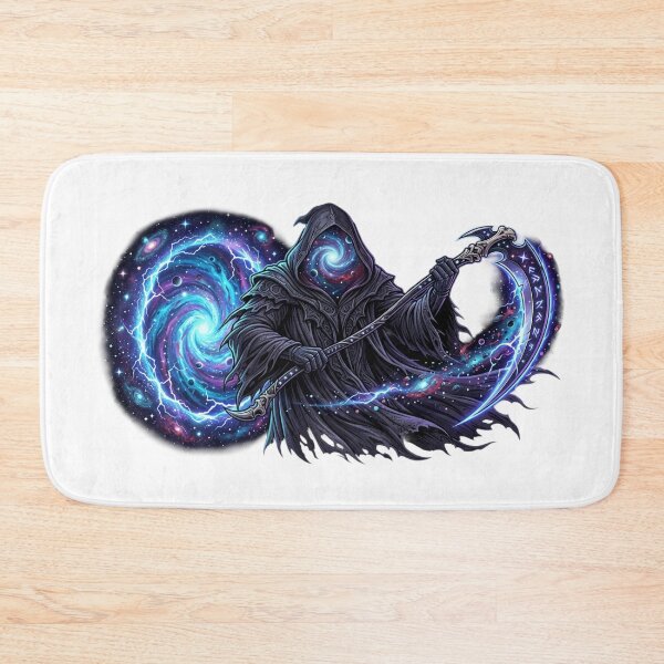 Item preview, Cosmic Grim Reaper Galaxy Portal Fantasy Art designed and sold by JeevanStickers.