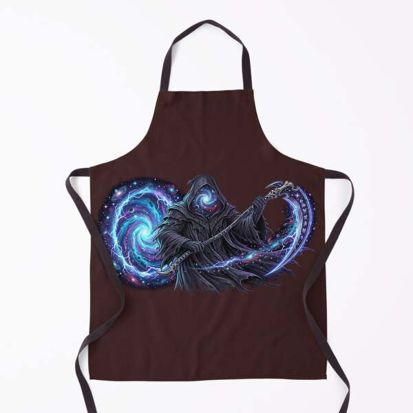 Item preview, Cosmic Grim Reaper Galaxy Portal Fantasy Art designed and sold by JeevanStickers.