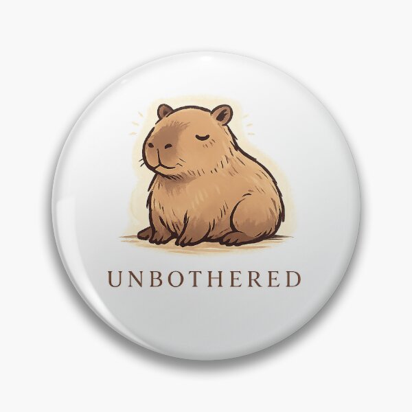 Item preview, Capybara Unbothered Design designed and sold by Softbear Atelier.