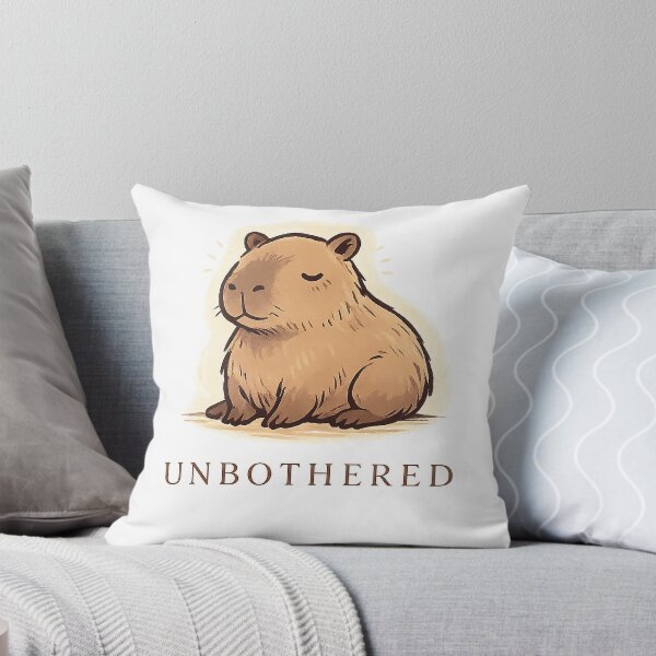 Item preview, Capybara Unbothered Design designed and sold by Softbear Atelier.