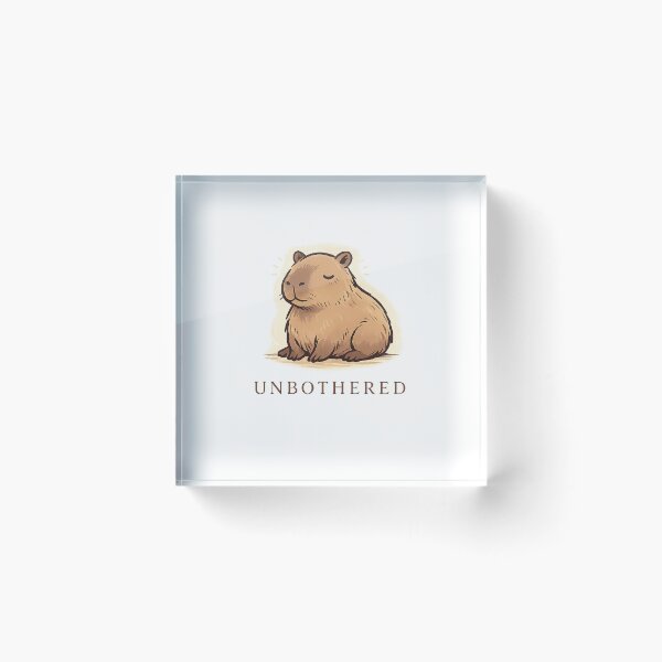 Item preview, Capybara Unbothered Design designed and sold by Softbear Atelier.