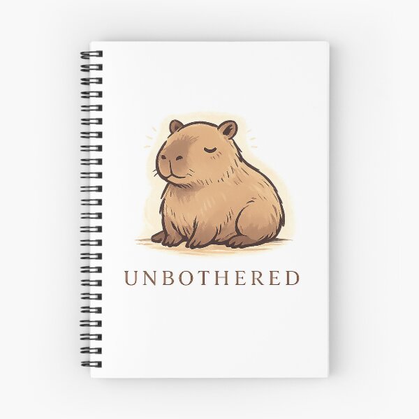 Item preview, Capybara Unbothered Design designed and sold by Softbear Atelier.