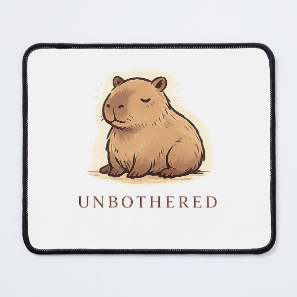 Item preview, Capybara Unbothered Design designed and sold by Softbear Atelier.