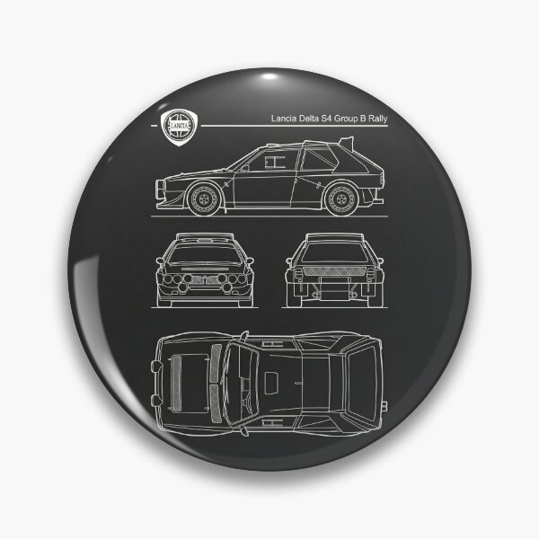 Item preview, Lancia Delta S4 Group B Blueprint Classic Rally Car Technical Outline designed and sold by Motorline44.