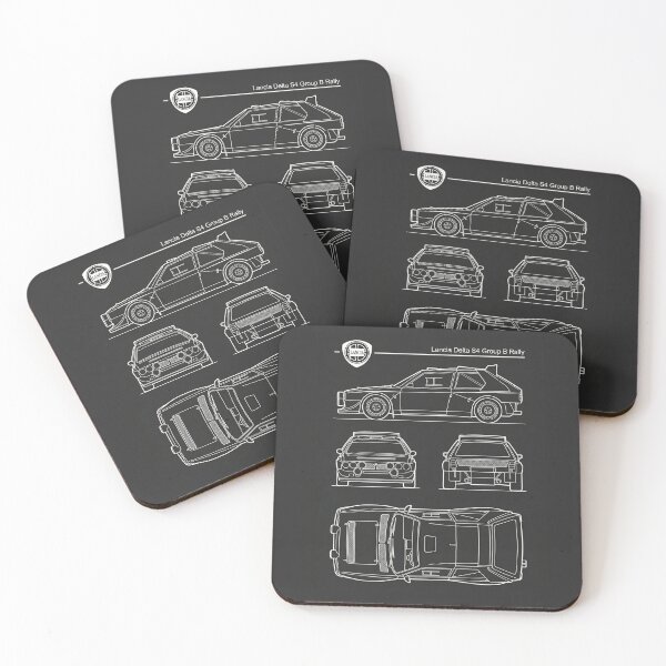 Item preview, Lancia Delta S4 Group B Blueprint Classic Rally Car Technical Outline designed and sold by Motorline44.