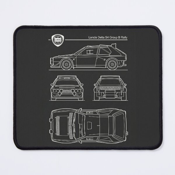 Item preview, Lancia Delta S4 Group B Blueprint Classic Rally Car Technical Outline designed and sold by Motorline44.
