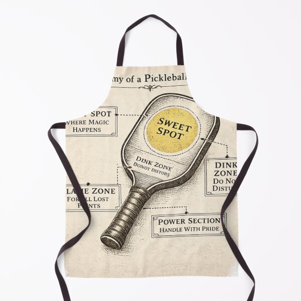 Item preview, Pickleball Paddle Anatomy – Funny Vintage Technical Diagram Art | Pickleball Player Gift designed and sold by irfanshikh.