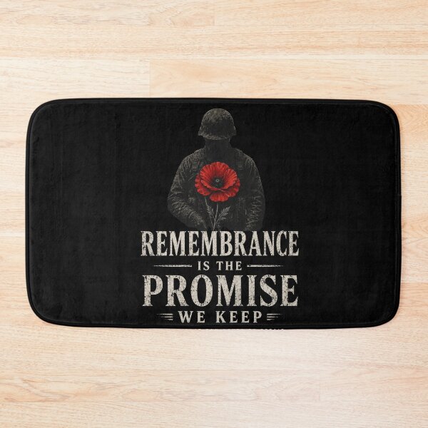 Item preview, Remembrance Is The Promise We Keep A Debt That Can Never Be Repaid Military Veteran Tribute Poppy Memorial designed and sold by FormalDehyena.