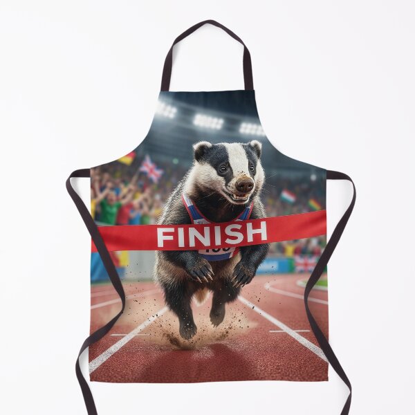 Item preview, Badger Crosses the Finish Line designed and sold by Tridentulus.