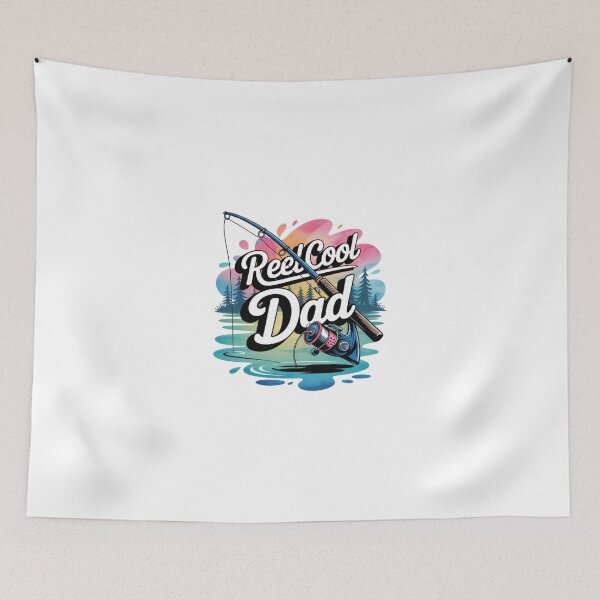 Item preview, Reel Cool Dad Fishing Graphic Art designed and sold by ShopVelona.