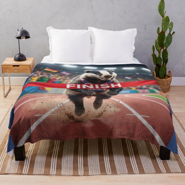 Item preview, Badger Crosses the Finish Line designed and sold by Tridentulus.