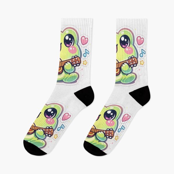Item preview,  Frog Musician Playing Tiny Guitar – Cute Cartoon Musical Frog Pastel Art designed and sold by ArtsyExplorer.