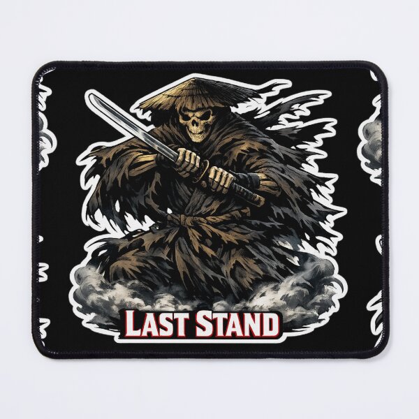 Item preview, Last Stand Skeleton Ronin Samurai With Katana Dark Warrior Sticker designed and sold by Ecocrushstudio.