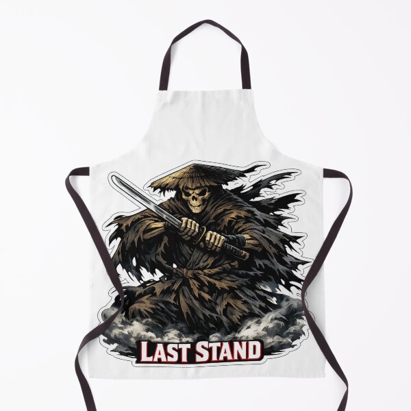 Item preview, Last Stand Skeleton Ronin Samurai With Katana Dark Warrior Sticker designed and sold by Ecocrushstudio.