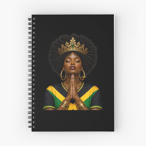Item preview, Praying Black Woman Jamaican Queen Afro designed and sold by FormalDehyena.