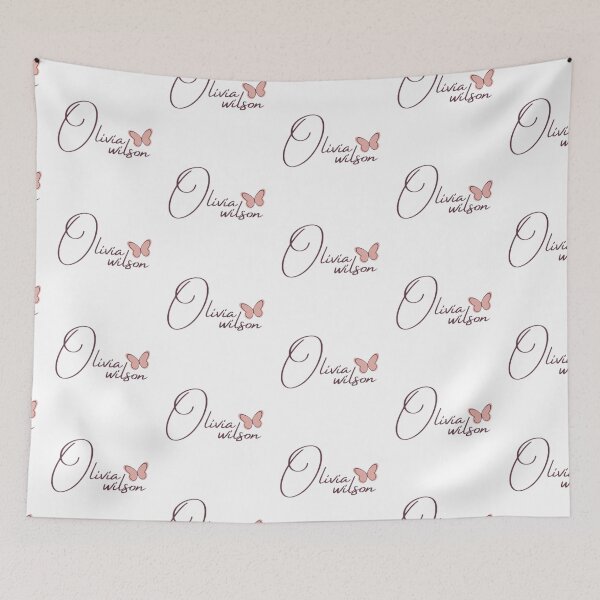 Item preview, Olivia Wilson Butterfly Name Aesthetic Sticker designed and sold by PixelVibe Art.