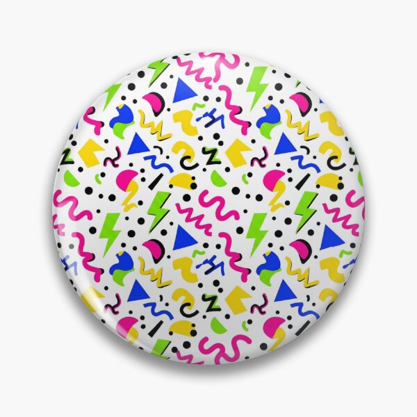 Item preview, Retro Memphis Geometric Seamless Pattern Print designed and sold by Inkworksbyshery.