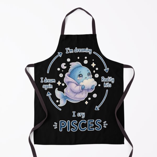Item preview, Pisces Daydreaming Reality Hits Cycle Cute Fish Zodiac Meme Art designed and sold by AMS.