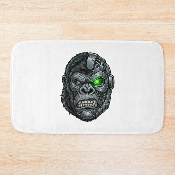 Item preview, Cyborg Gorilla Robotic Mecha Cyberpunk Art designed and sold by JeevanStickers.