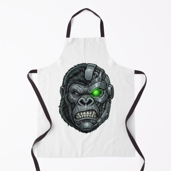 Item preview, Cyborg Gorilla Robotic Mecha Cyberpunk Art designed and sold by JeevanStickers.