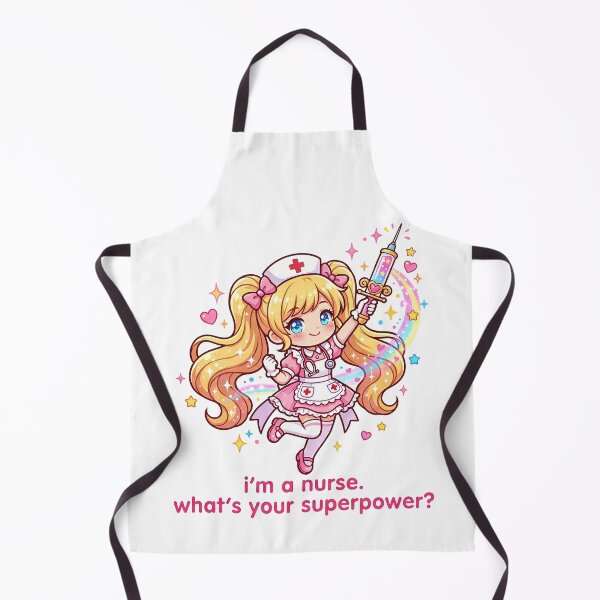 Item preview, Nurse Superpower Sticker - Kawaii Gamer Streamer Anime Art for Healthcare Workers designed and sold by Osmose-Studio.