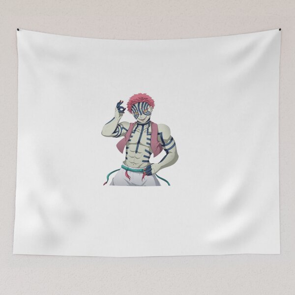 Item preview, Upper Moon Three Akaza Smirk Portrait designed and sold by The-Lone-Rodent.