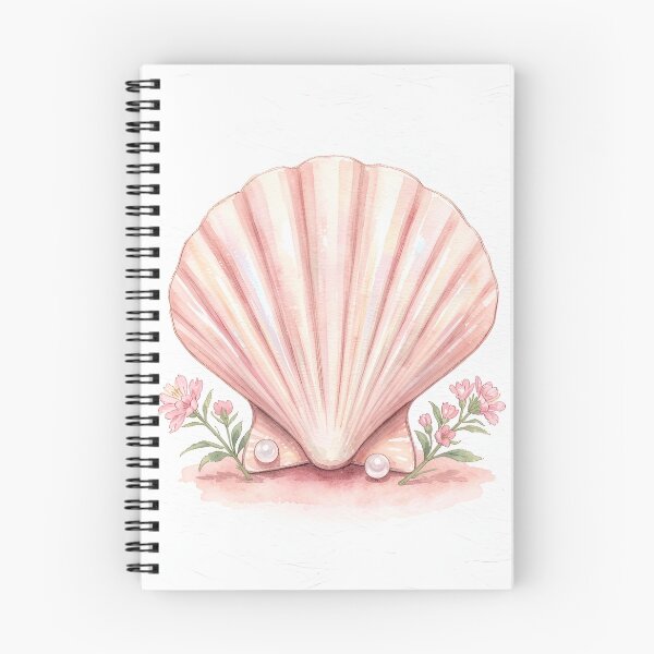 Item preview, Scallop Shell Pearl Watercolor Art -  Luxury Coastal Feminine Print designed and sold by LuminaArtRO.