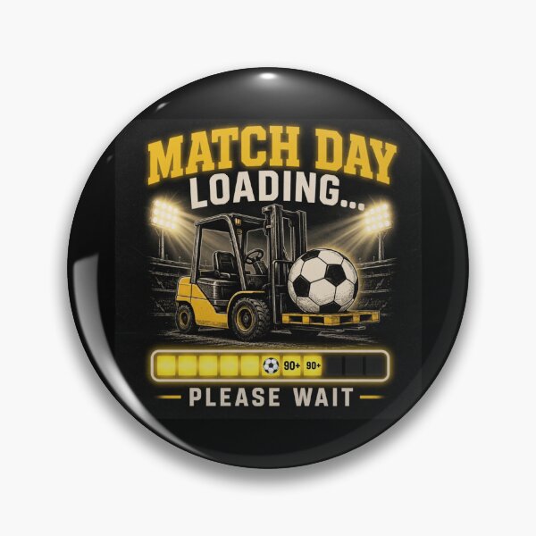 Item preview, MATCH DAY LOADING Forklift Soccer Funny Warehouse Football designed and sold by RetroNibylander.