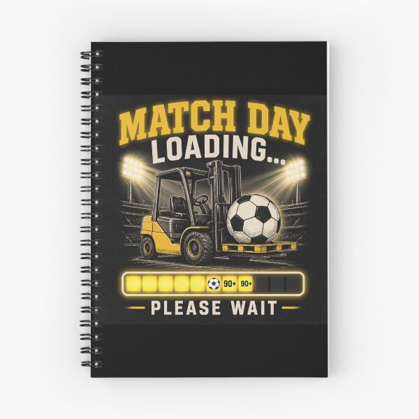 Item preview, MATCH DAY LOADING Forklift Soccer Funny Warehouse Football designed and sold by RetroNibylander.