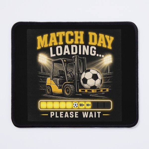 Item preview, MATCH DAY LOADING Forklift Soccer Funny Warehouse Football designed and sold by RetroNibylander.