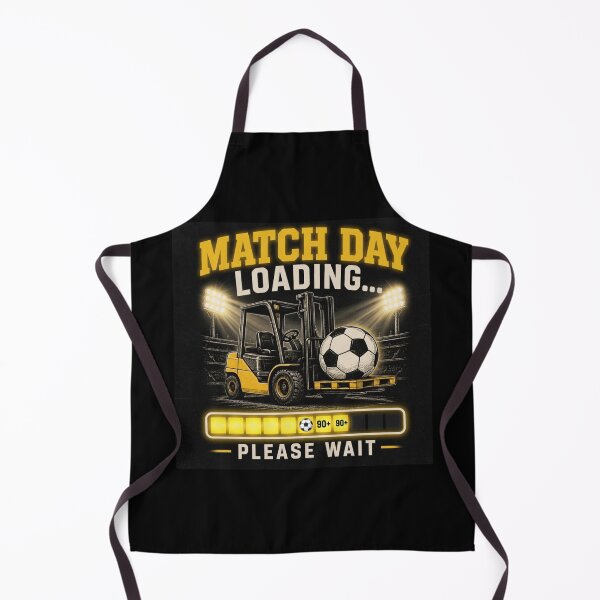 Item preview, MATCH DAY LOADING Forklift Soccer Funny Warehouse Football designed and sold by RetroNibylander.