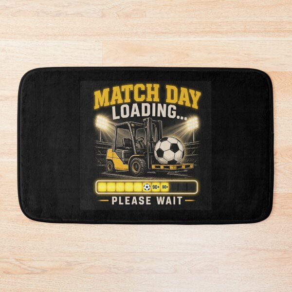 Item preview, MATCH DAY LOADING Forklift Soccer Funny Warehouse Football designed and sold by RetroNibylander.