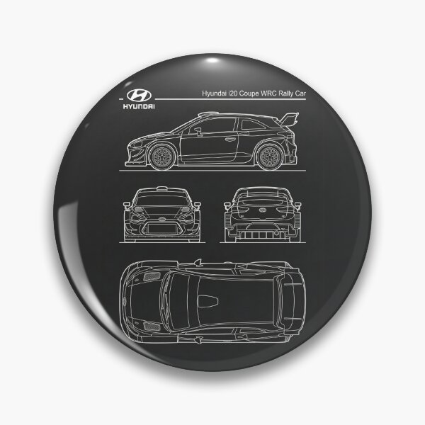 Item preview, Hyundai i20 Coupe WRC Blueprint Modern Rally Car Technical Outline designed and sold by Motorline44.