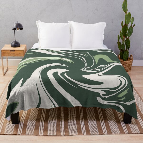 Item preview, Sage Green and Mint Fluid Marble Abstract designed and sold by CaramelCo.