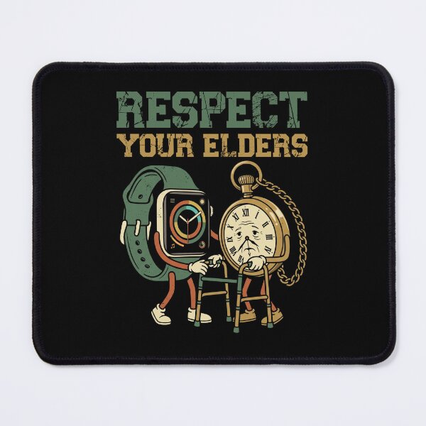 Item preview, Respect Your Elders Funny Smartwatch Pocket Watch designed and sold by IsDesignHub.