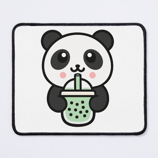 Item preview, Cute Kawaii Panda Drinking Bubble Tea designed and sold by IYI.