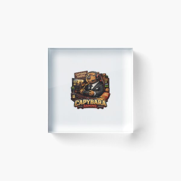 Item preview, Capybara Gaming Cartoon Design designed and sold by Aramdesing.
