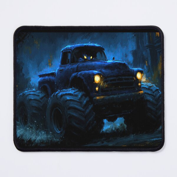 Item preview, Blue Monster Truck with Glowing Yellow Eyes designed and sold by Piotrek0001.