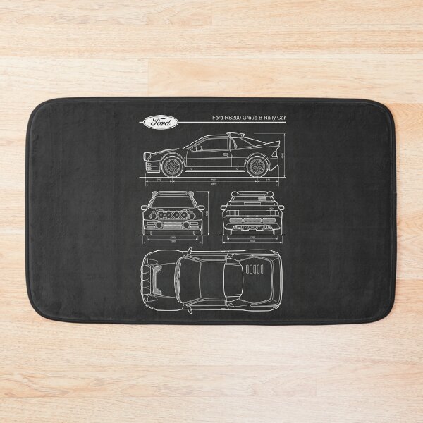 Item preview, Ford RS200 Group B Blueprint Classic Rally Car Technical Outline designed and sold by Motorline44.