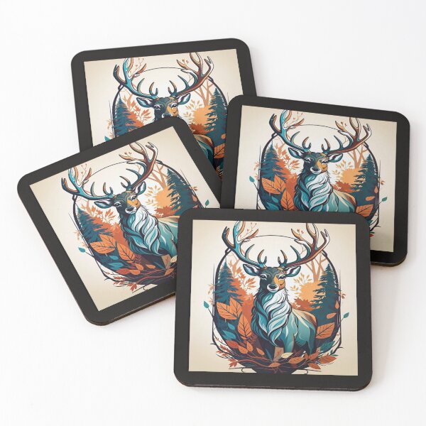 Item preview, Majestic Forest Stag Autumn Artwork  designed and sold by NivyasArtistry.