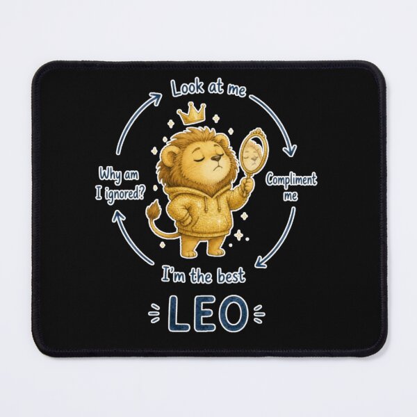 Item preview, Leo Main Character Compliment Cycle Cute Lion Zodiac Meme Art designed and sold by AMS.