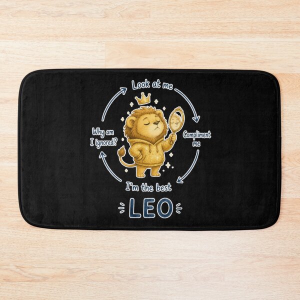 Item preview, Leo Main Character Compliment Cycle Cute Lion Zodiac Meme Art designed and sold by AMS.