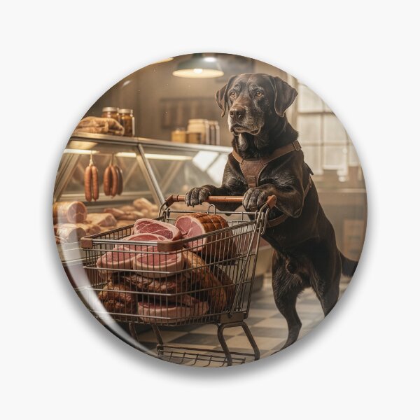 Item preview, Black Lab Prepares a Backyard Barbeque Party designed and sold by Tridentulus.
